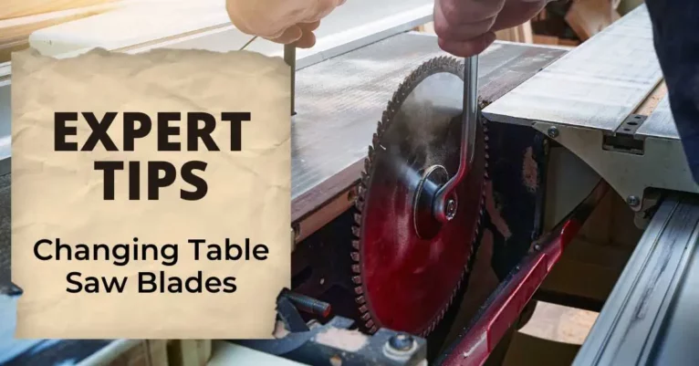 How to change table saw blade